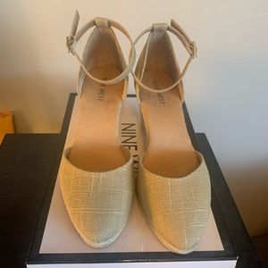 Nine West Espadrilles Platform Wedge Shoes